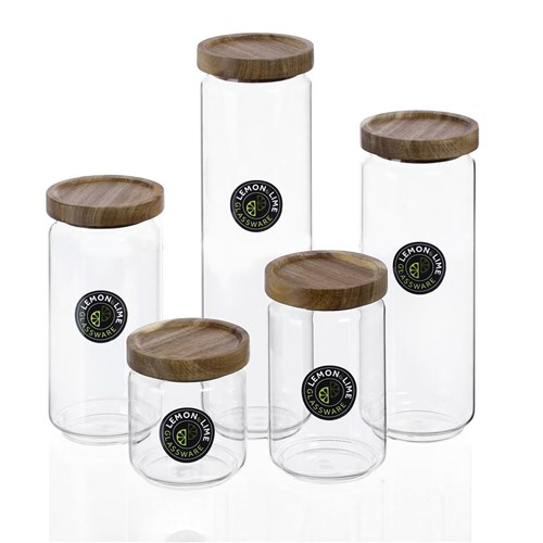 WOODEND GLASS CANISTER 1.65L