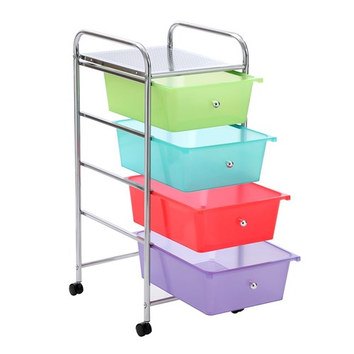 MOVE TROLLEY 4 DRAWER NEON