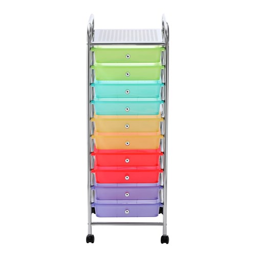 MOVE TROLLEY 10 DRAWER NEON