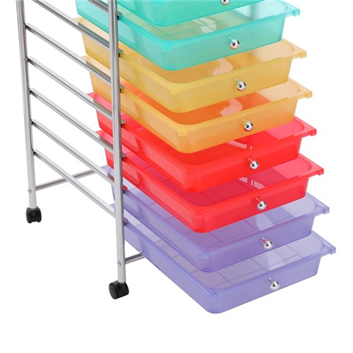 MOVE TROLLEY 10 DRAWER NEON