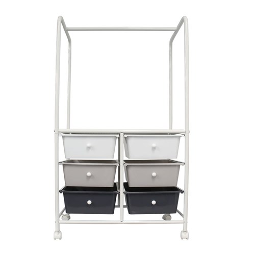 METAL TROLLEY 6 DRAWER