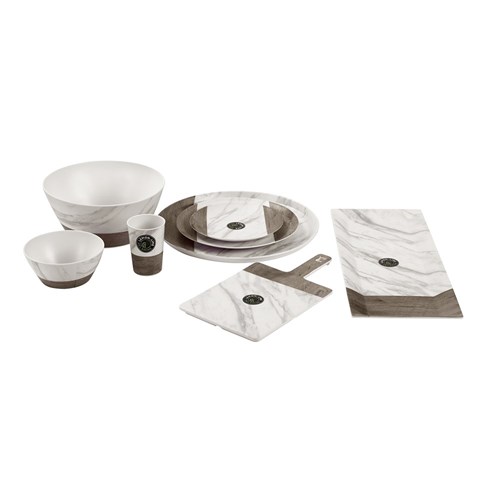 MATTE MELAMINE ROUND PLATTER