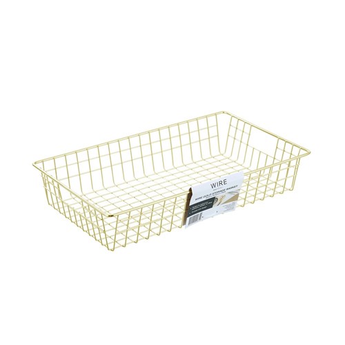 WIRE GOLD STORAGE BASKET